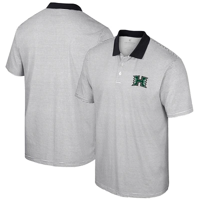 Polo à rayures Colosseum White Hawaii Athletics pour homme