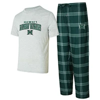 Men's Concepts Sport Hawaii Rainbow Warriors T-Shirt & Pants Sleep Set