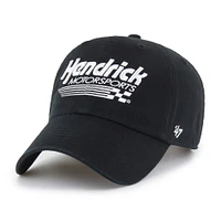 Men's '47  Black Hendrick Motorsports  Clean Up Adjustable Hat