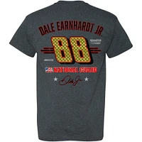 T-shirt style de vie Heather Charcoal Hendrick Motorsports Unifirst/Garde nationale pour hommes