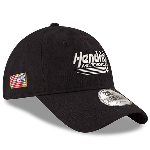 Casquette réglable 9TWENTY Hendrick Motorsports délavée aux enzymes New Era pour homme, noire