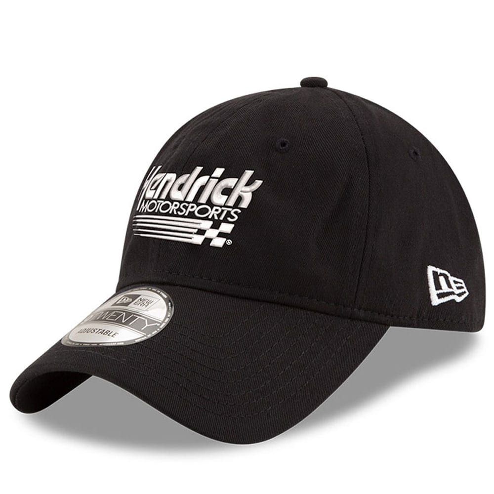 Men's New Era Black Hendrick Motorsports Enzyme Washed 9TWENTY Adjustable Hat