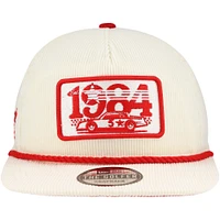 Casquette réglable crème pour hommes Hendrick Motorsports 1984 Retro Cord Golfer New Era