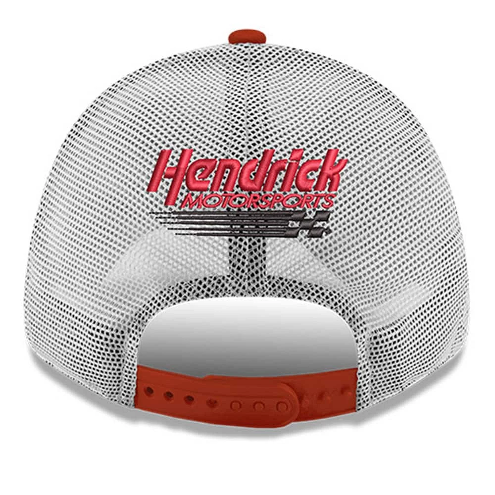 Casquette de camionneur réglable 9FORTY Scarlet Ken Schrader Bud King of Beers New Era pour hommes