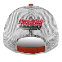 Casquette de camionneur réglable 9FORTY Scarlet Ken Schrader Bud King of Beers New Era pour hommes