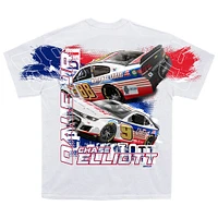 T-shirt blanc à imprimé total Hendrick Motorsports Unifirst/National Guard pour hommes