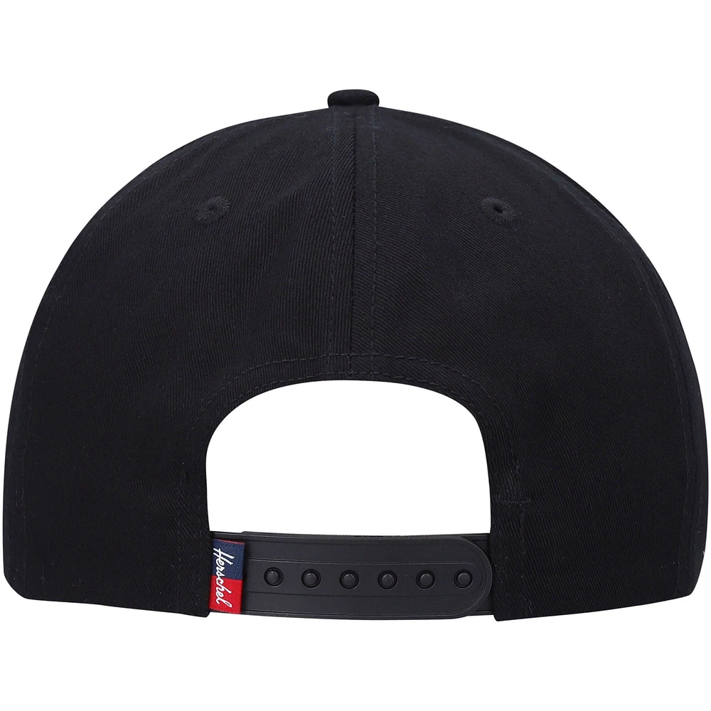 Hommes Herschel Supply Co. Black Whaler Classic - Casquette Snapback