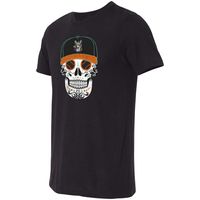 Men's Black Llamas de Hickory Copa la Diversion Sugar Skull Tri-Blend T-Shirt