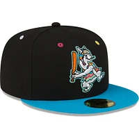 Men's New Era Black/Royal Hickory Crawdads Copa De La Diversion 59FIFTY Fitted Hat