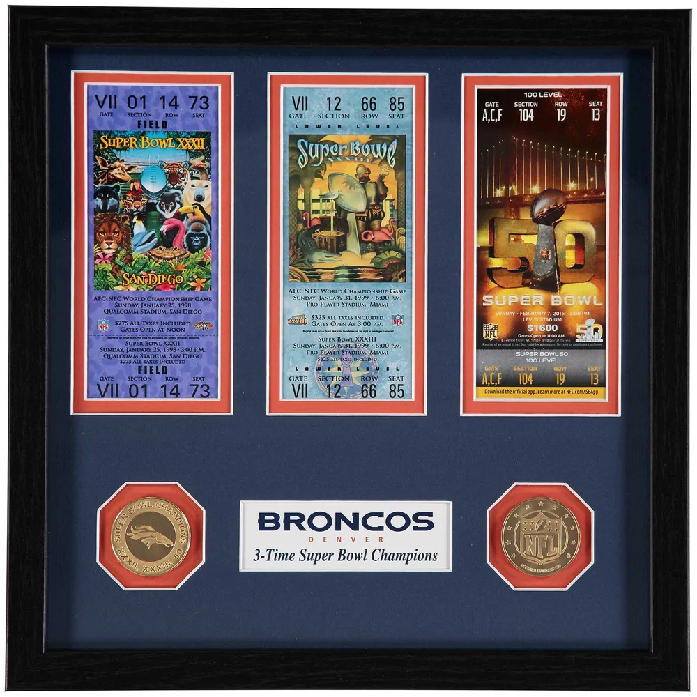 Denver Broncos Replica Super Bowl Ring Box Set 