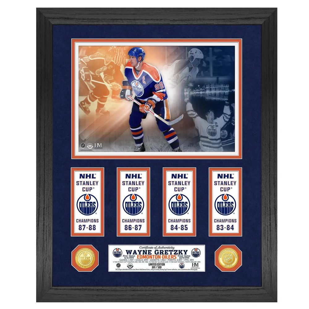 Limited Edition Wayne Gretzky Signed Edmonton Oilers 99 Career