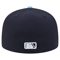 Men's New Era  Navy/Light Blue Hillsboro Hops Authentic Collection 59FIFTY Fitted Hat