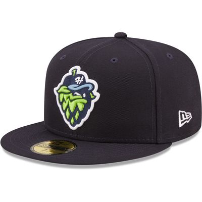 Men's New Era Navy Hillsboro Hops Authentic Collection 59FIFTY Fitted Hat