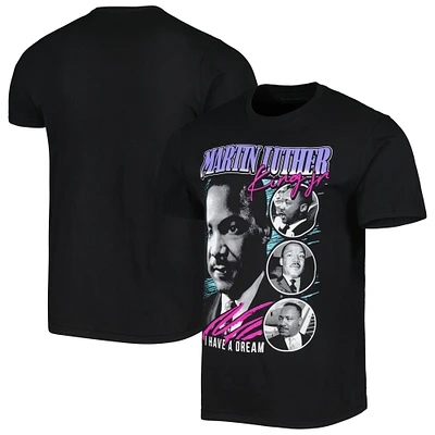 T-shirt graphique unisexe noir Martin Luther King Jr