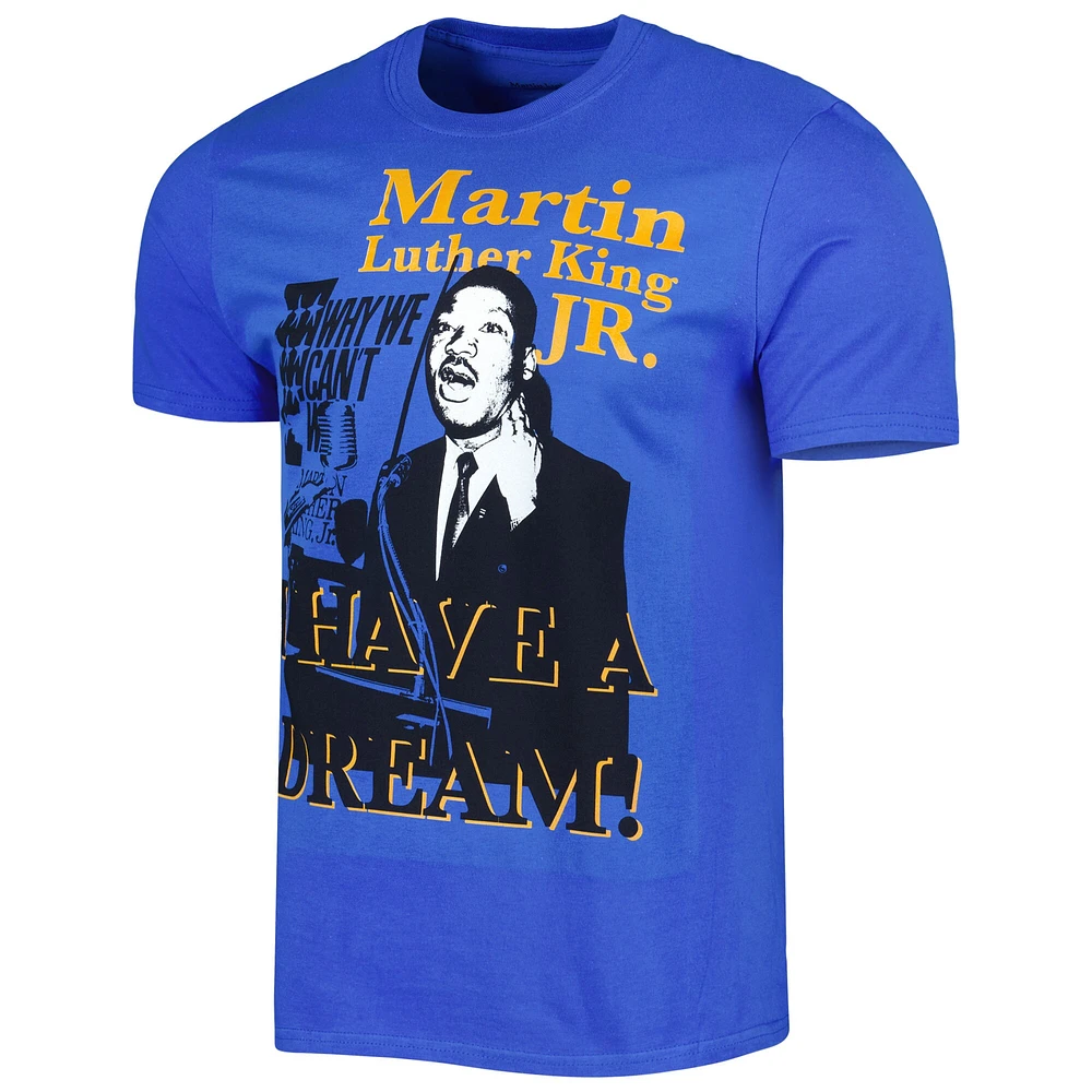 T-shirt graphique unisexe bleu Martin Luther King Jr.