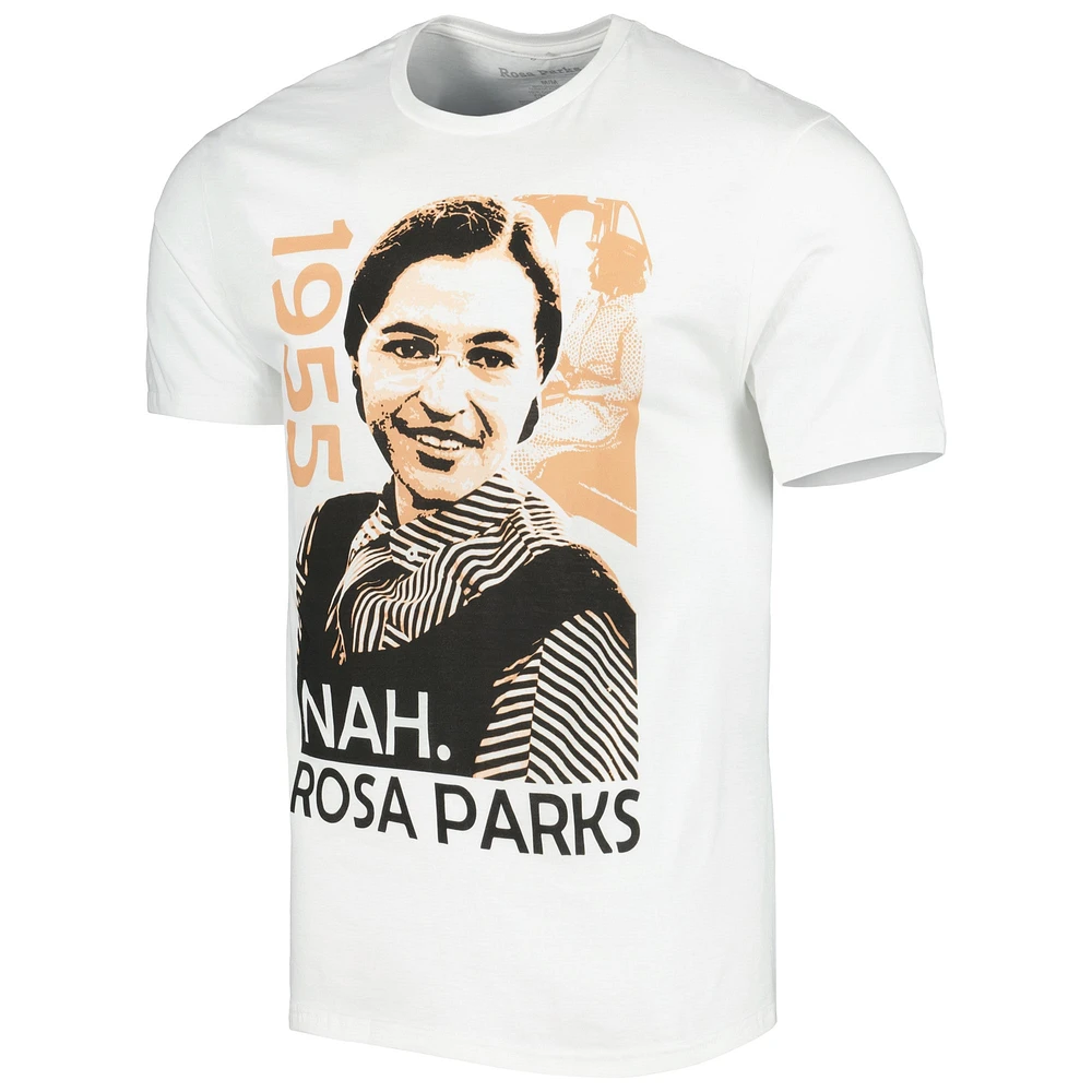 T-shirt graphique unisexe blanc Rosa Parks