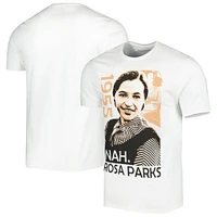 T-shirt graphique unisexe blanc Rosa Parks