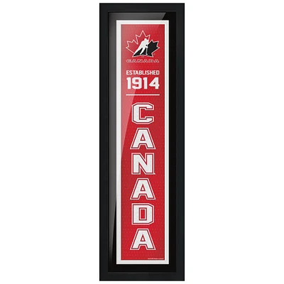 Hockey Canada - Art encadré établi 6'' x 22''