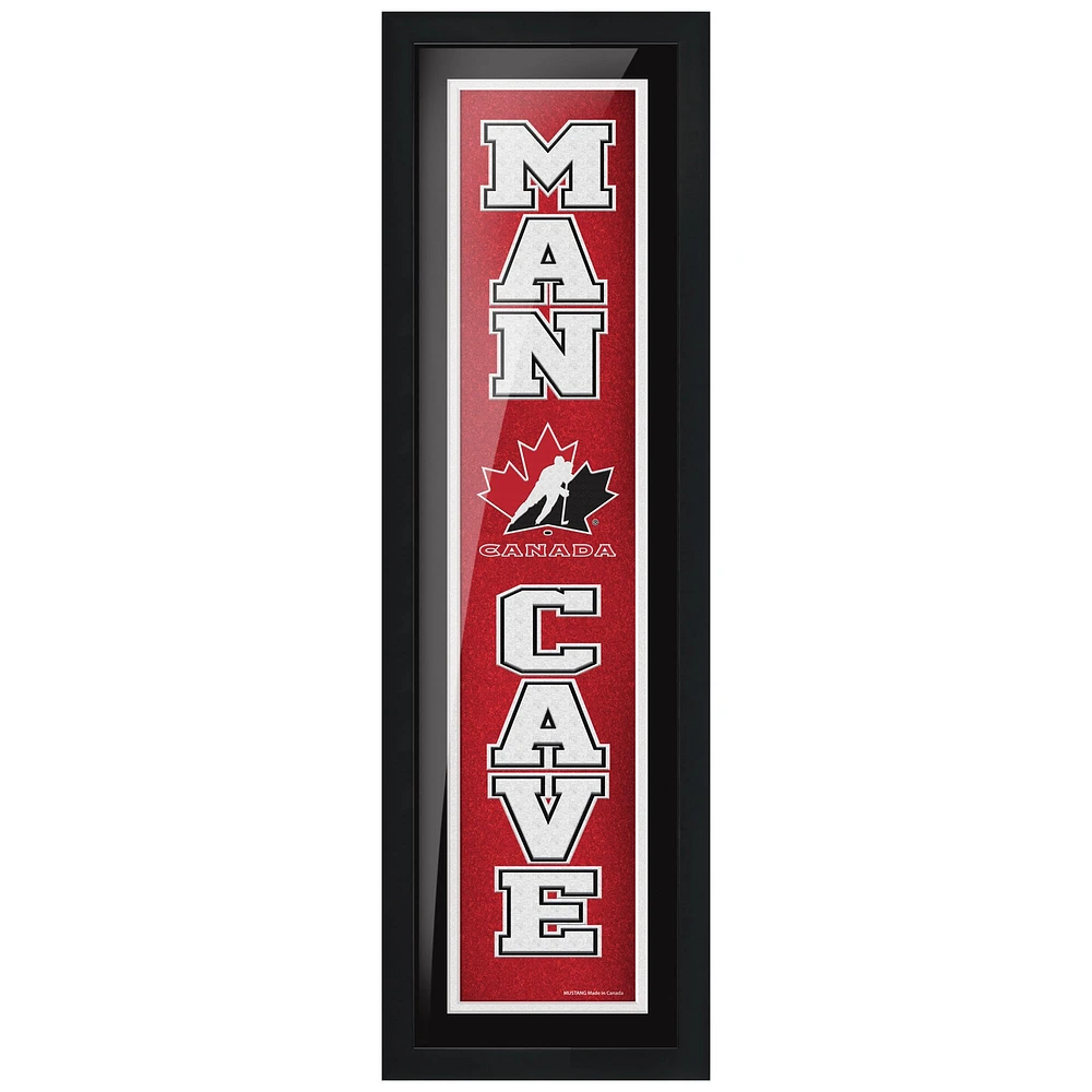Hockey Canada - 6'' x 22'' Man Cave Framed Sign