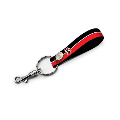 Hockey Canada Personalized Leather Loop Keychain