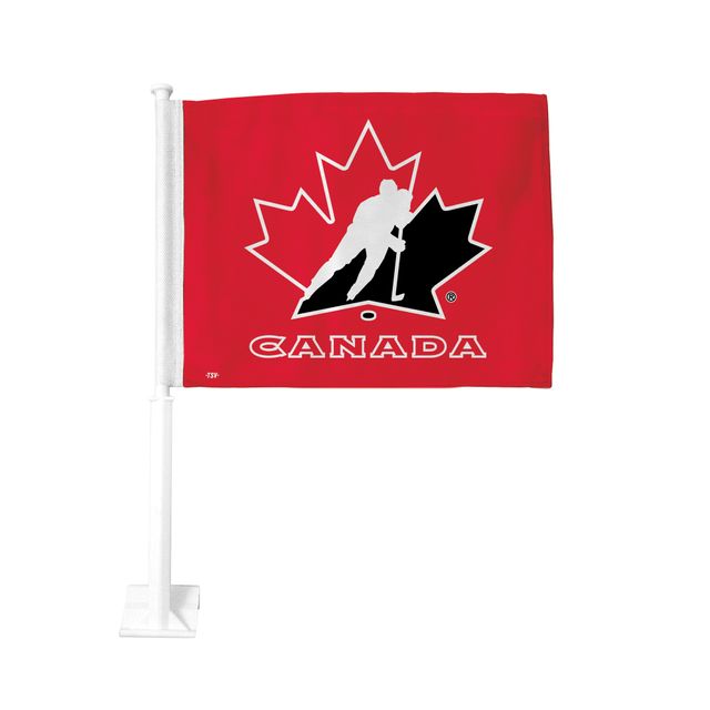 Hockey Canada simple face - drapeau de voiture