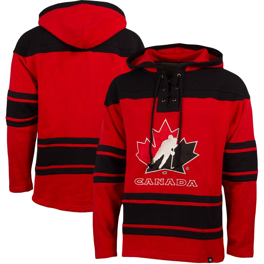 Men's '47 Red Hockey Canada Lacer Fleece - Pullover Hoodie