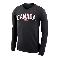 Men's Nike Black Hockey Canada Team Legend 2.0 - Long Sleeve Performance T-Shirt