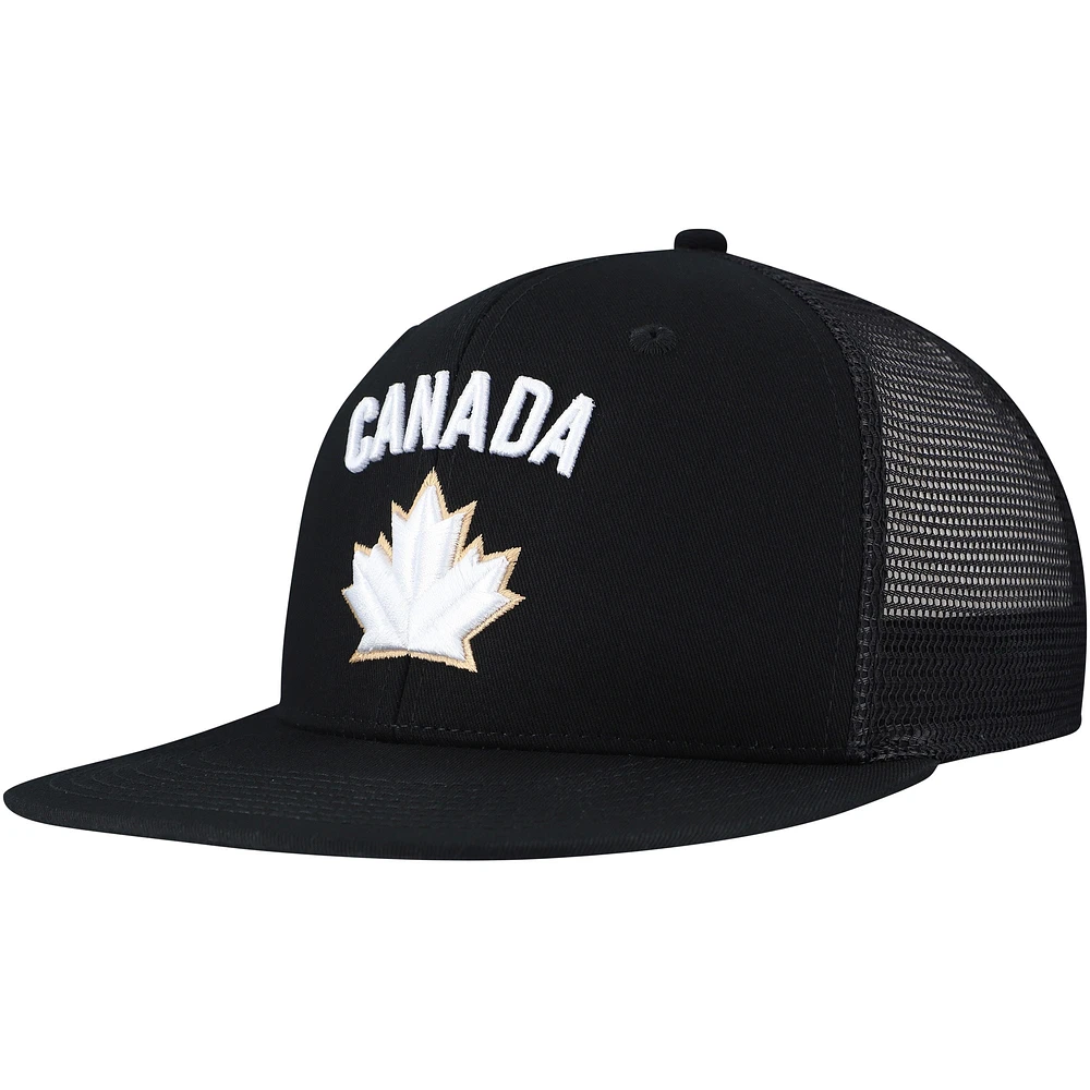 Casquette Snapback unisexe noire Hockey Canada 2024