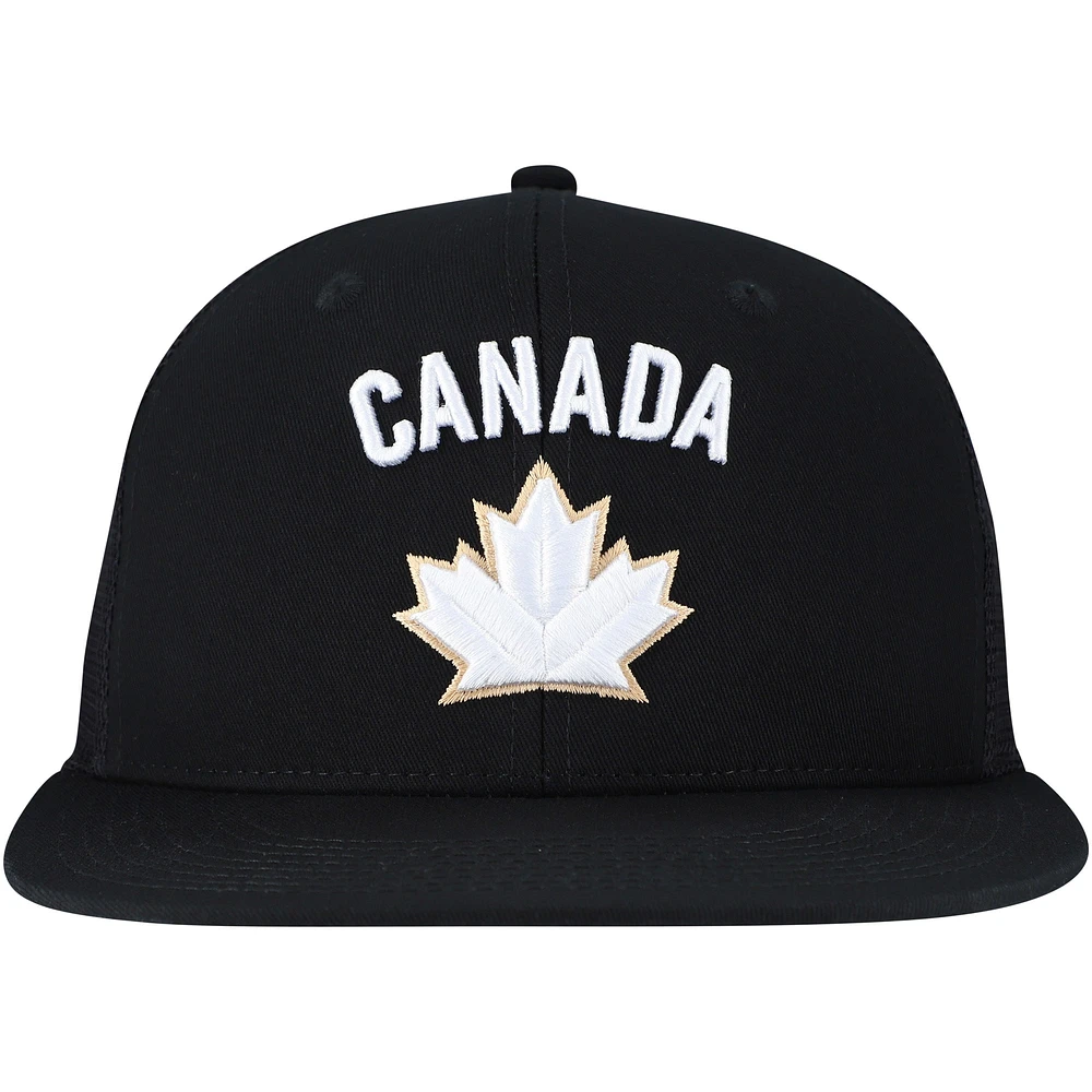 Unisex Black Hockey Canada 2024 Snapback Hat