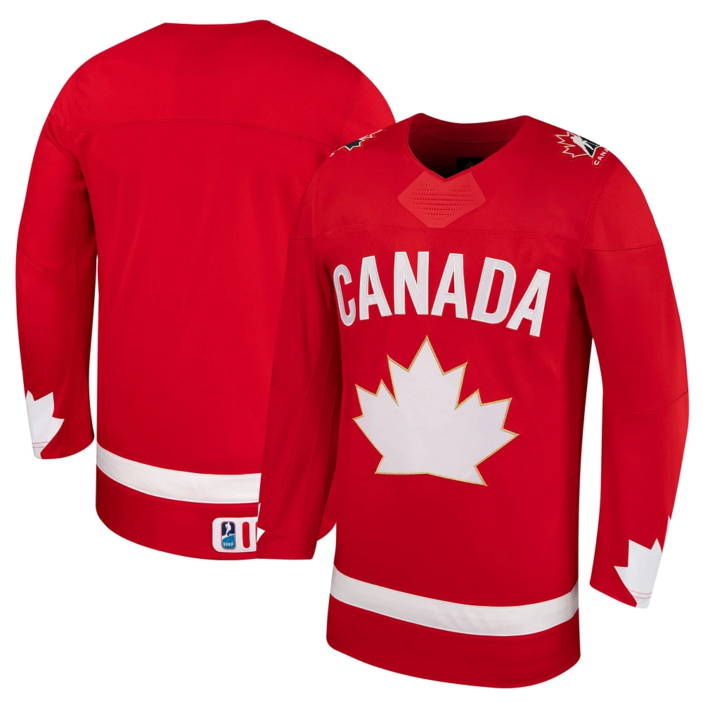 Maillot réplique alternatif rouge unisexe de Hockey Canada