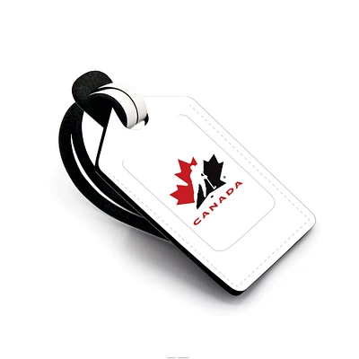 Hockey Canada Personalized Leather Luggage Tag