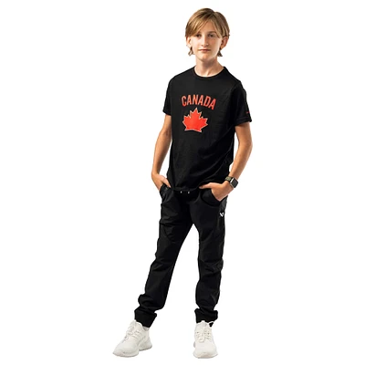 T-shirt graphique noir pour jeunes Hockey Canada 2024