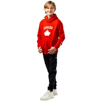 Youth Red Hockey Canada 2024 Core Ultimate Pullover Hoodie