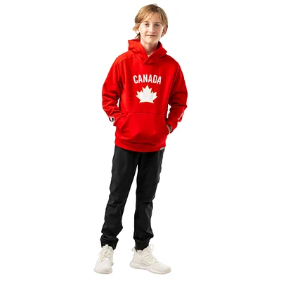 Youth Red Hockey Canada 2024 Core Ultimate Pullover Hoodie