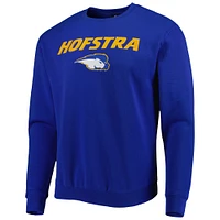 Men's Colosseum Royal Hofstra University Pride Arch Over Logo Pullover Sweatshirt