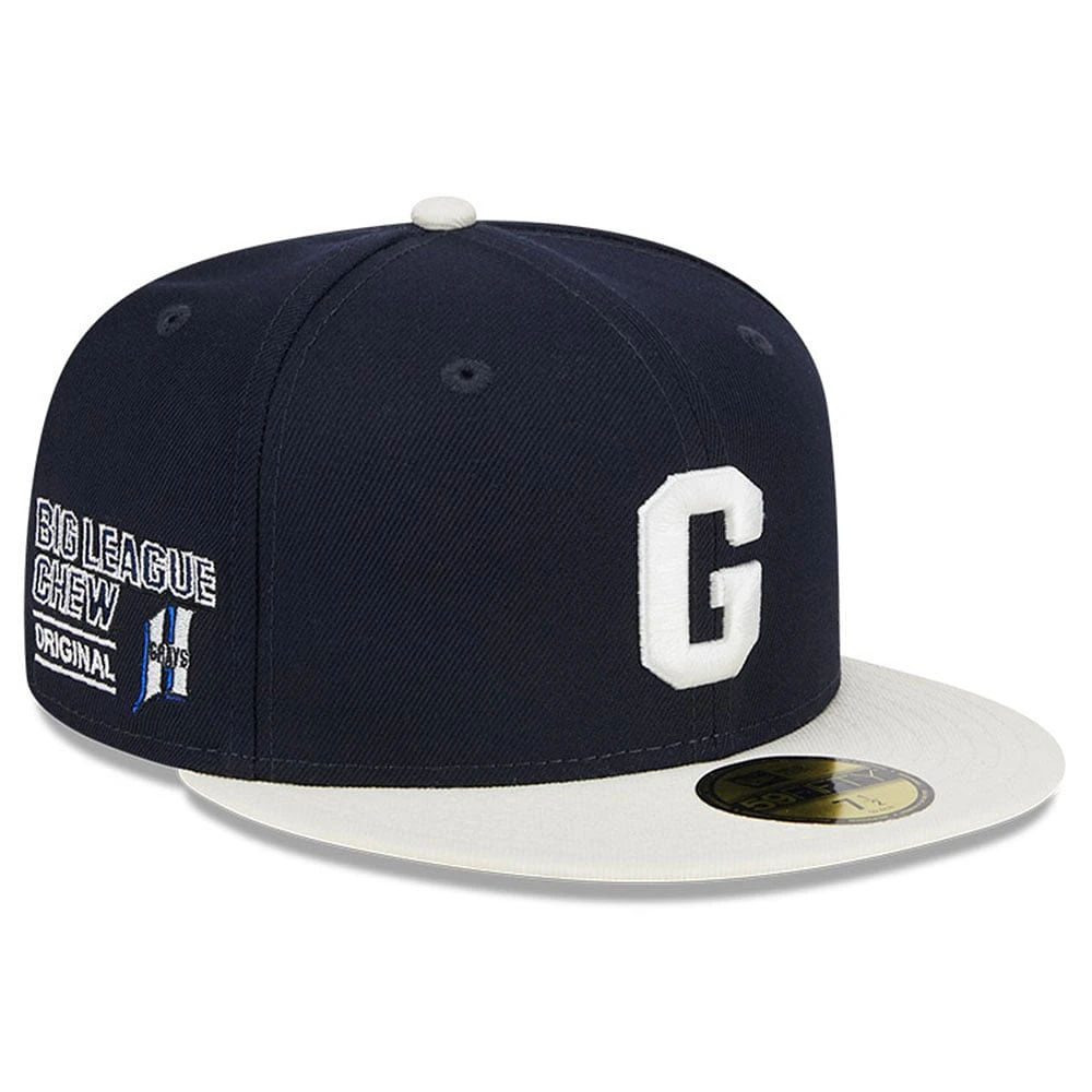 Casquette ajustée 59FIFTY New Era pour hommes, bleu marine, Homestead Greys Big League Chew Team