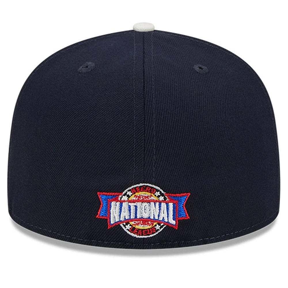 Men's New Era Navy Homestead Grays Big League Chew Team 59FIFTY Fitted Hat