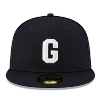 Men's New Era Navy Homestead Grays Turn Back The Clock 59FIFTY Fitted Hat