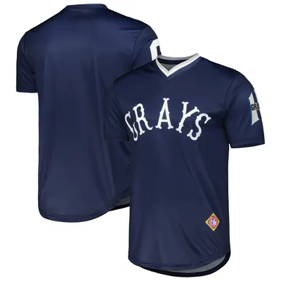 Homestead Grays Stitches Sublimated V-Neck Jersey - Navy