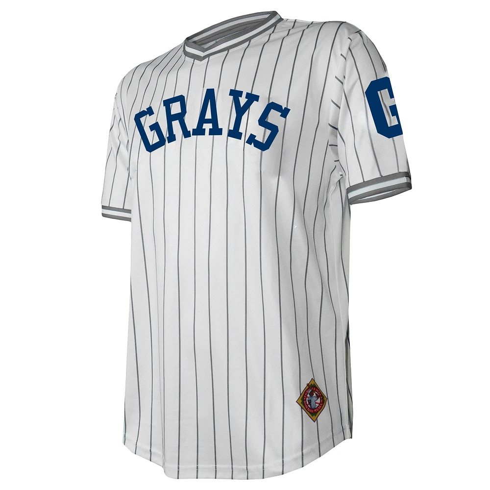 Men's Stitches White Homestead Grays V-Neck Jersey