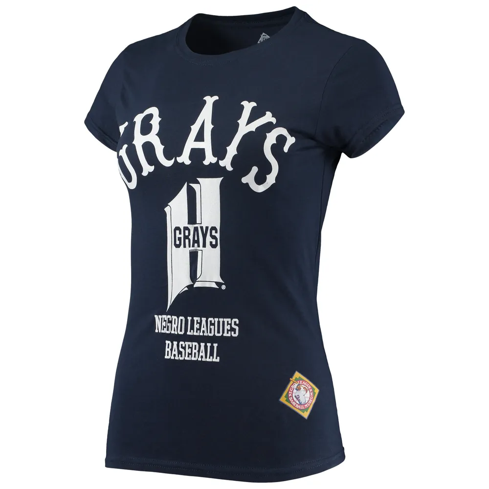 T-shirt à logo Homestead Greys Negro League bleu marine pour femme