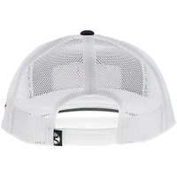 Men's HOOey Black/White Cactus Ropes High Profile Snapback Hat