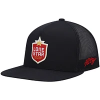 Men's HOOey Black Lone Star Trucker Snapback Hat