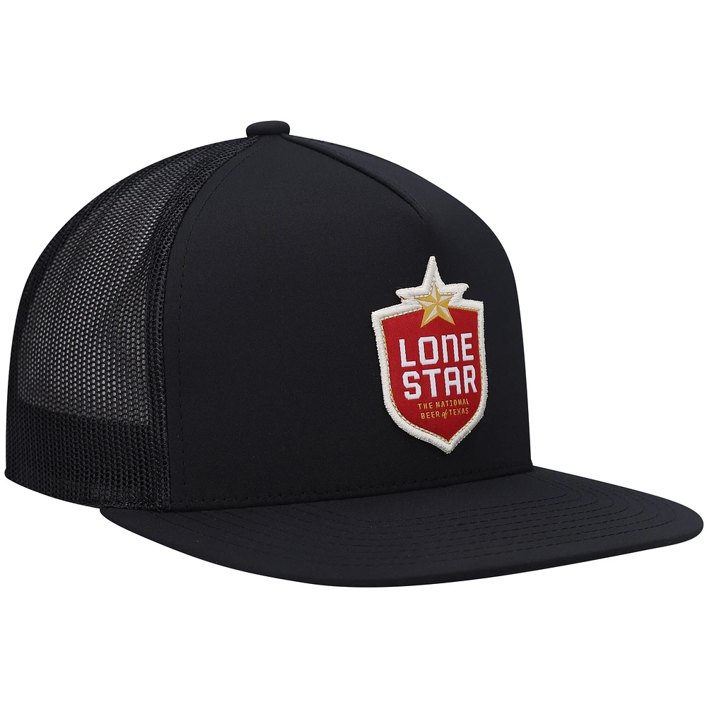 Men's HOOey Black Lone Star Trucker Snapback Hat