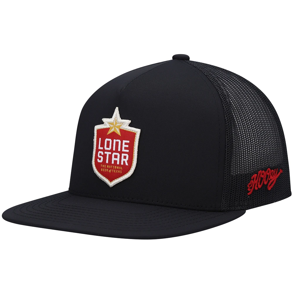 Casquette HOOey Lone Star Trucker Snapback noire pour homme