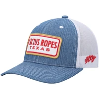 Men's HOOey Blue Cactus Ropes Snapback Hat