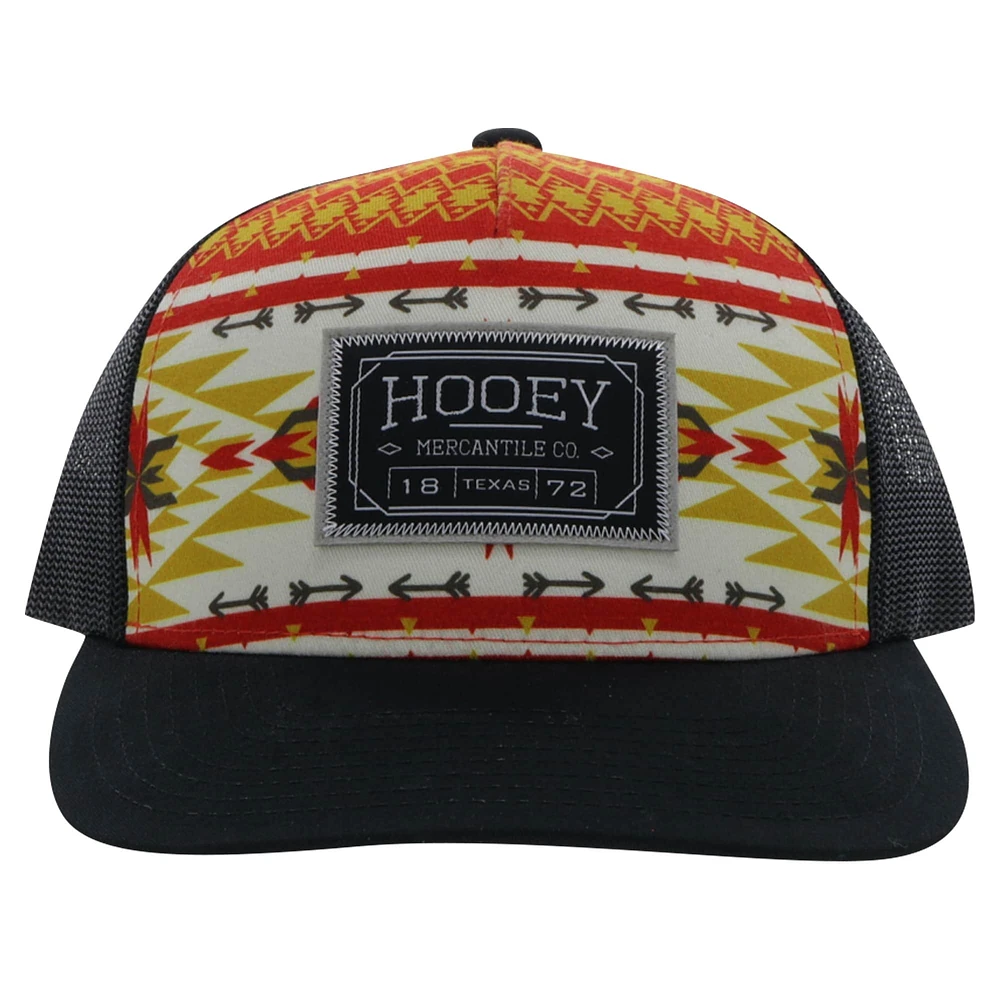 Men's HOOey Cream/Black Mercantile Trucker Adjustable Hat