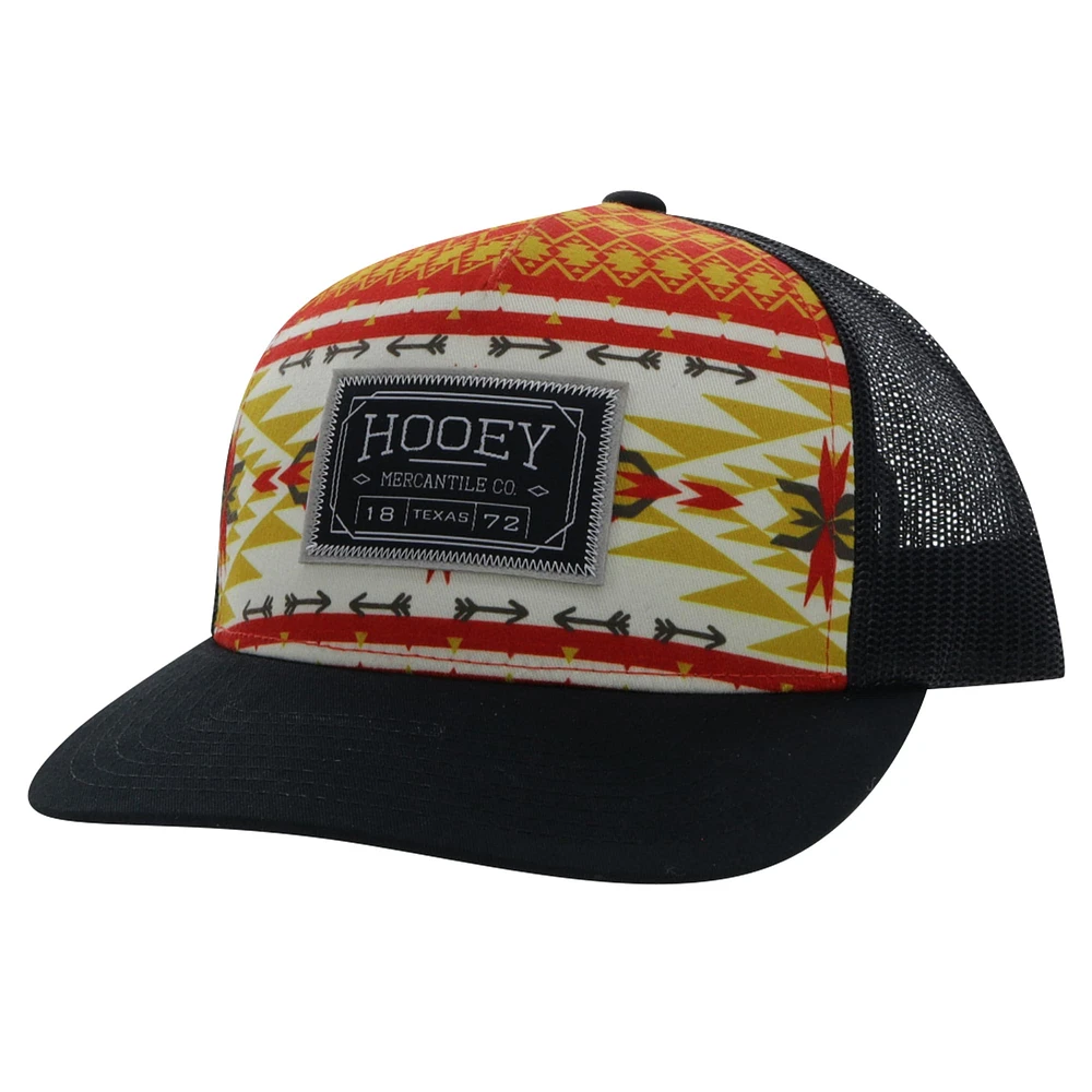 Men's HOOey Cream/Black Mercantile Trucker Adjustable Hat