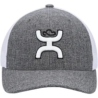 Men's HOOey Heathered Charcoal/White Cayman Flex Hat