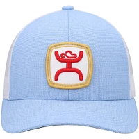 Men's HOOey Light Blue/White Zenith Trucker Snapback Hat